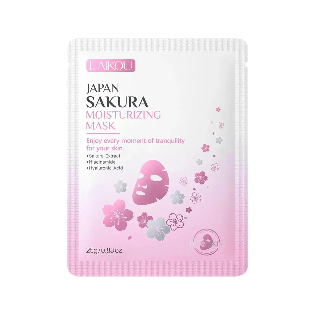 LAIKOU Sakura Japan Moisturizing Face Mask 10 Pack – 25g Moisturizing Face Mask HIP
