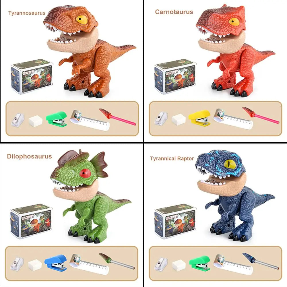 5-in-1 Dinosaur Stationery Set – Figurine, Pencil & Eraser Dinosaur Stationery Set HIP