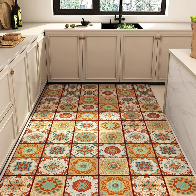PVC Leather Kitchen Rug – Waterproof Non-Slip Floor Mat Kitchen Floor Mat HIP GU5998-P 1pc 40x120cm