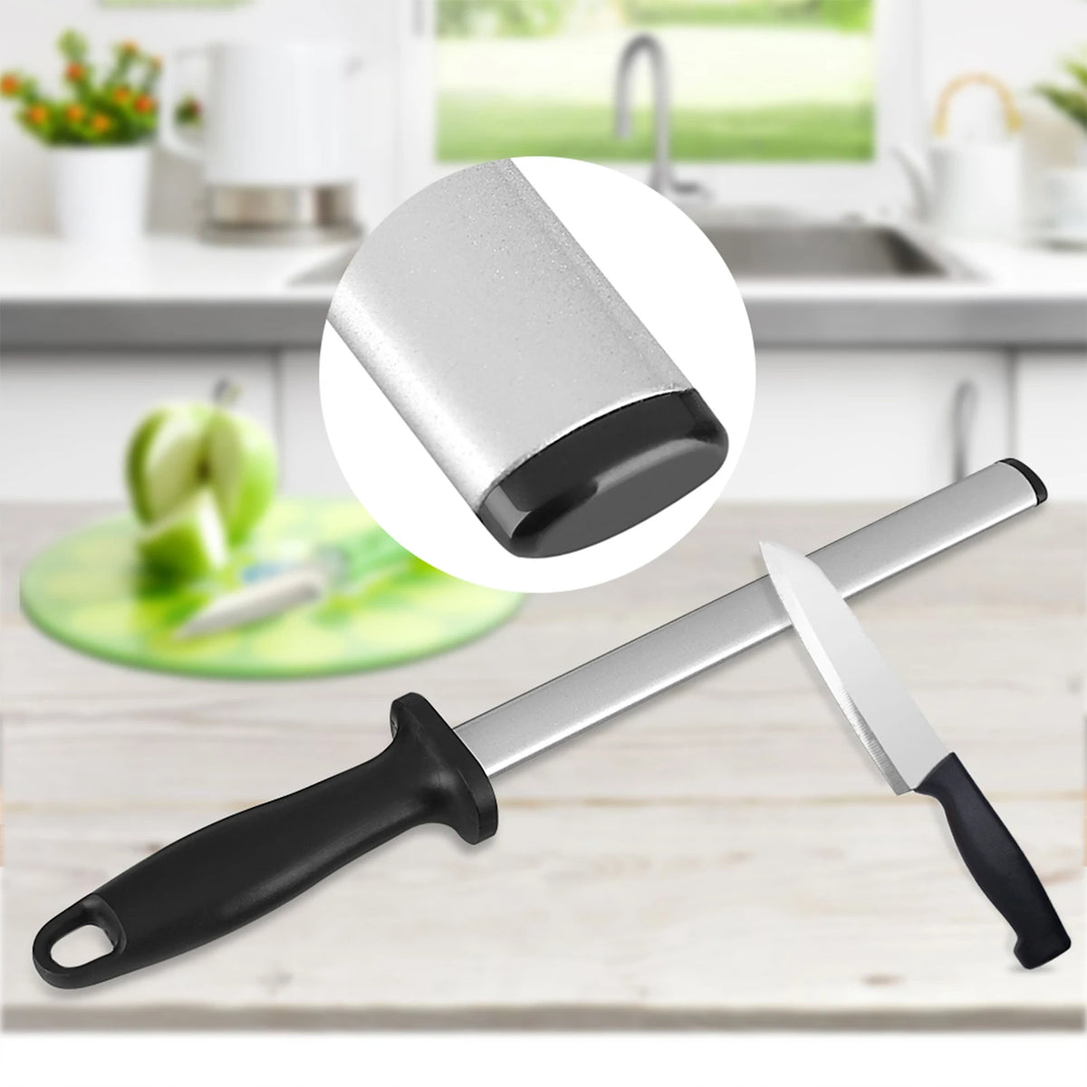Knife Sharpening Steel 8 Inch Professional Knife Sharpening Steel Rod Home Kitchen Sharpener Stone Tool Kitchen Sharpener HIP