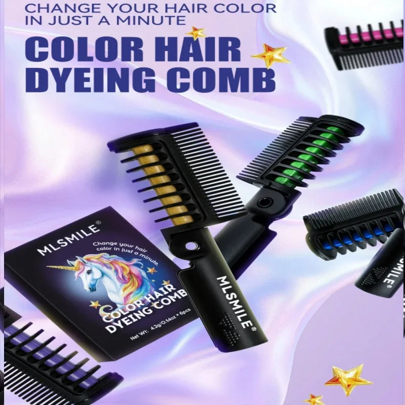 Temporary Hair Color Dye Comb Stick – Washable & No Damage Temporary Hair Dye Comb HIP