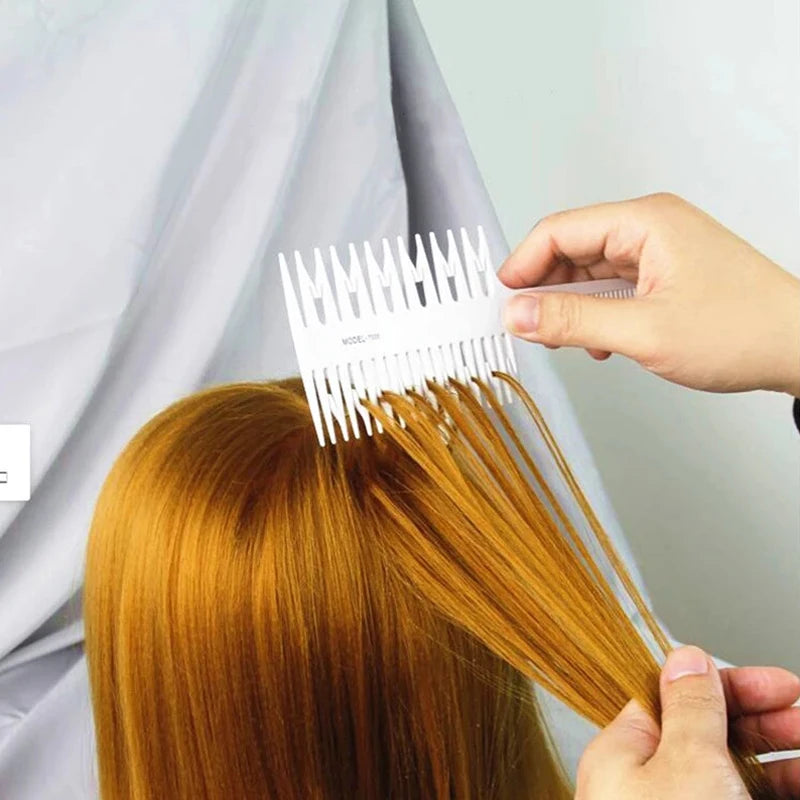 Professional Hair Comb Hair Dyeing Highlight Hair Brush Fish Wide Tooth Zone Comb Barber Hairdressing Comb Hair Styling Tool HIP