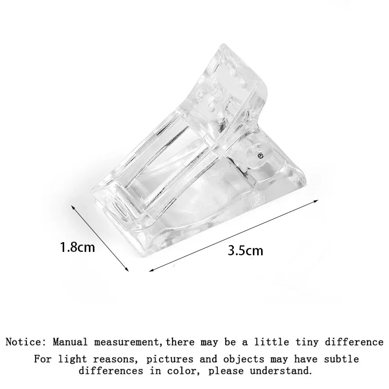 Nail Extension Fixing Clips – Poly Gel & Acrylic Mold Tool Nail Extension Clips HIP