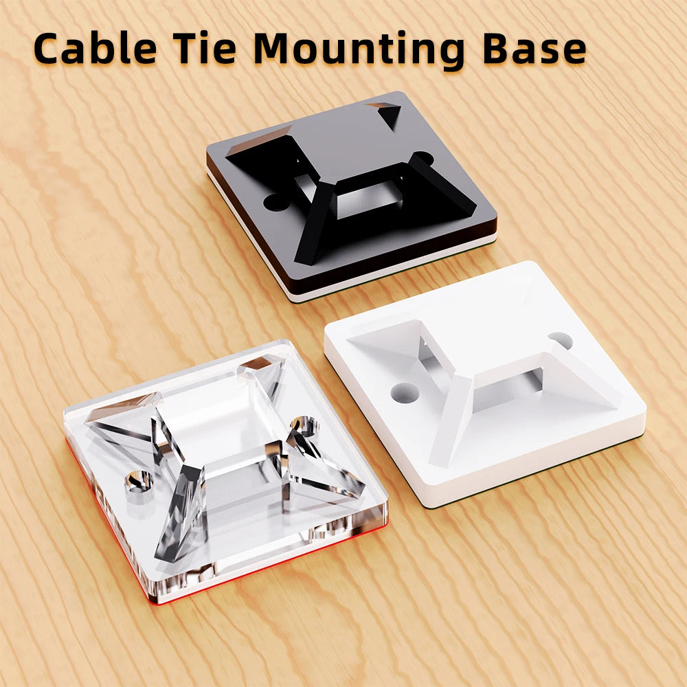 100-Pack Self-Adhesive Cable Clips – Wire Organizer Clamps Cable Organizer Clips HIP