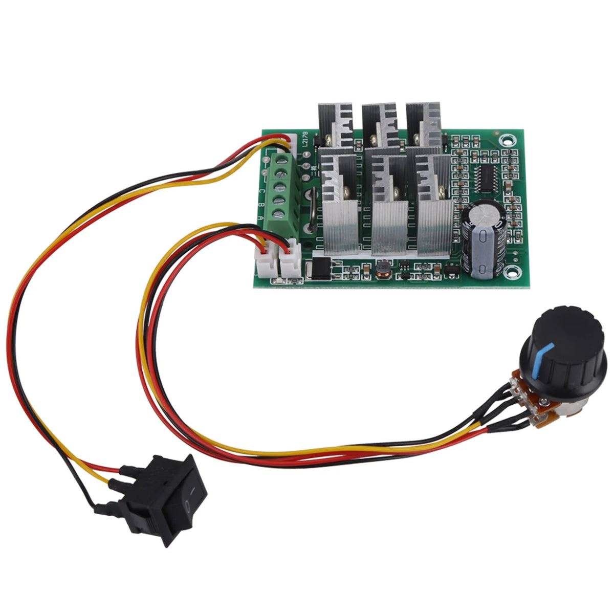 Motor Speed Switch DC 5V‑36V 15A 3‑Phase Brushless Motor Speed Control CW CCW Reversible Switch HIP