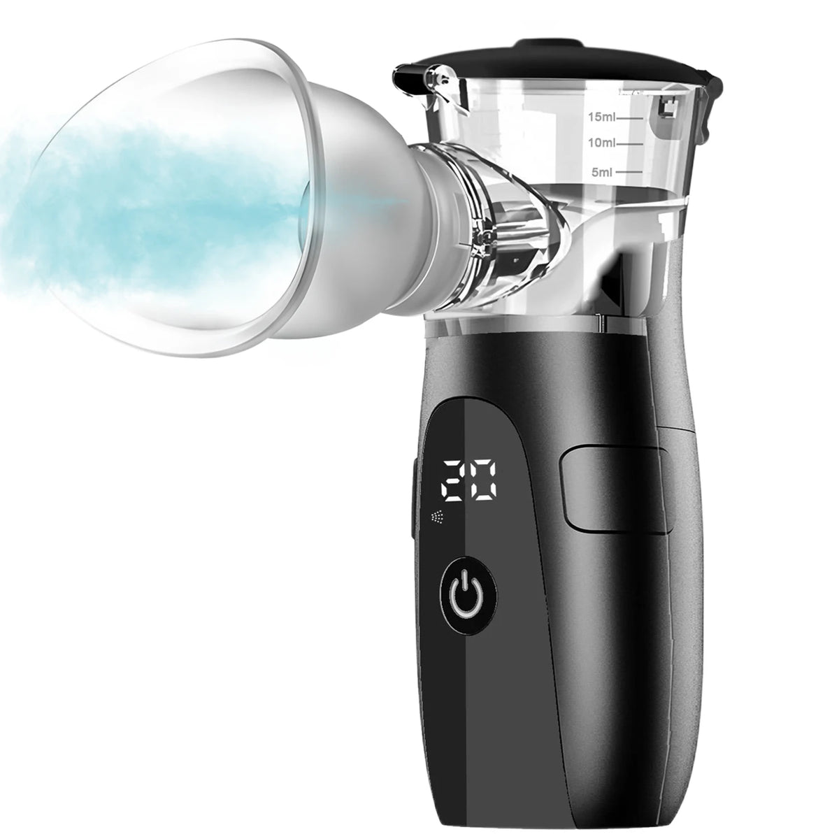 Fireurus Handheld Eye Steamer Nebulizer & Face Moisturizer Eye Steamer Device HIP Black No plug