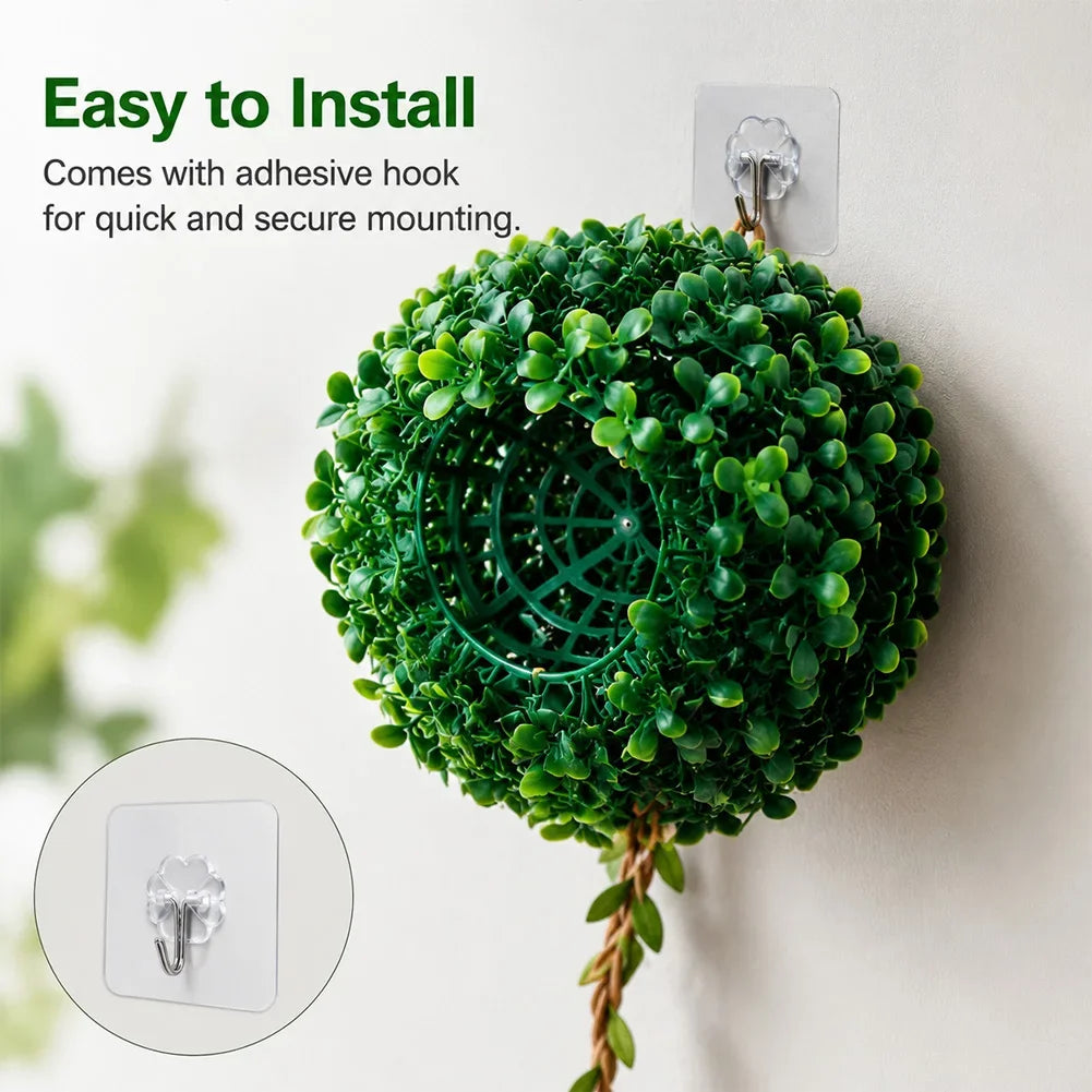 Realistic Rainforest Plant Wall Mount Nest Artificial Grass Ball Reptile Hideout Hanging Cave Decor Reptile Terrarium Decoration HIP