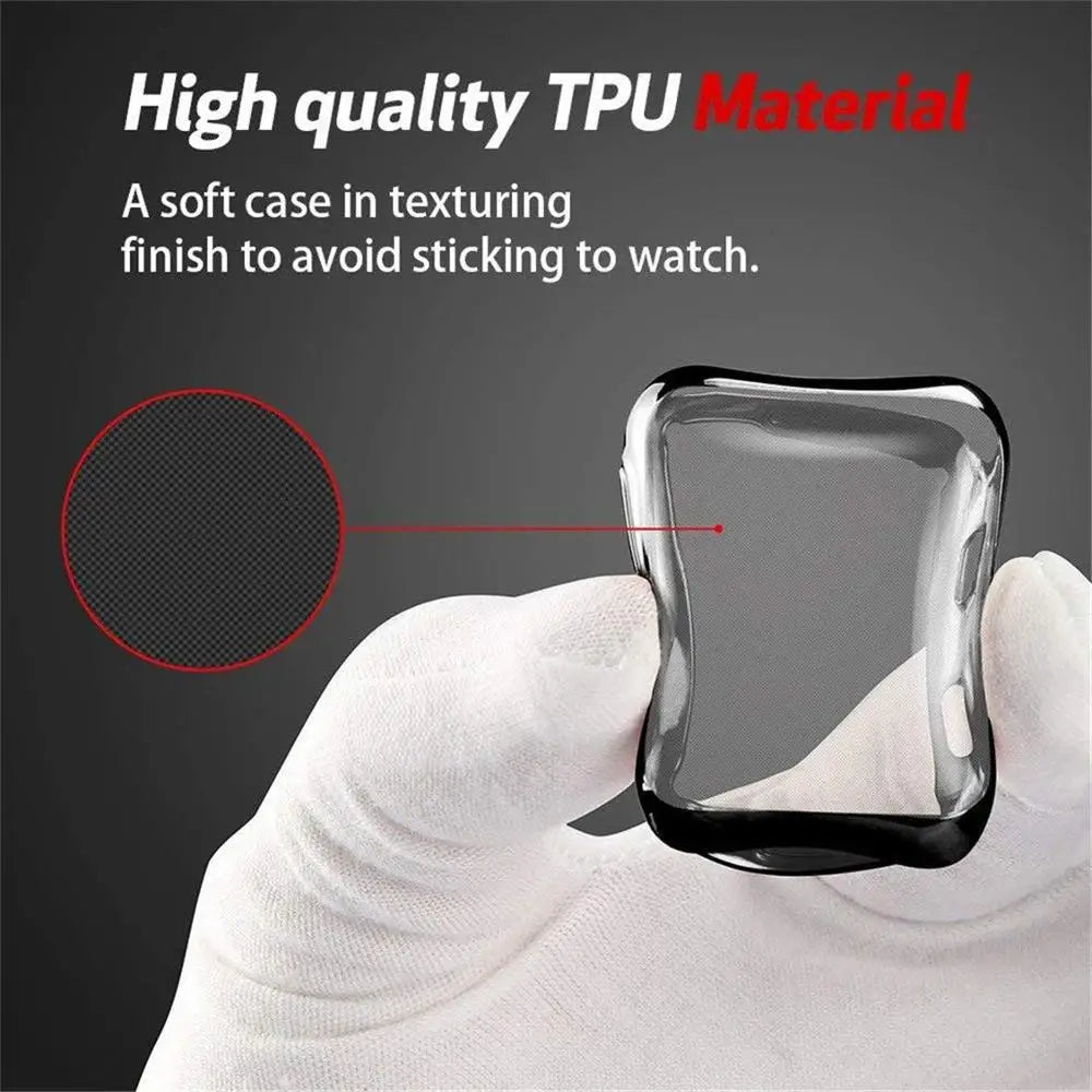 Clear TPU Full Screen Case for Apple Watch All Series & Sizes Smartwatch Protector Case HIP