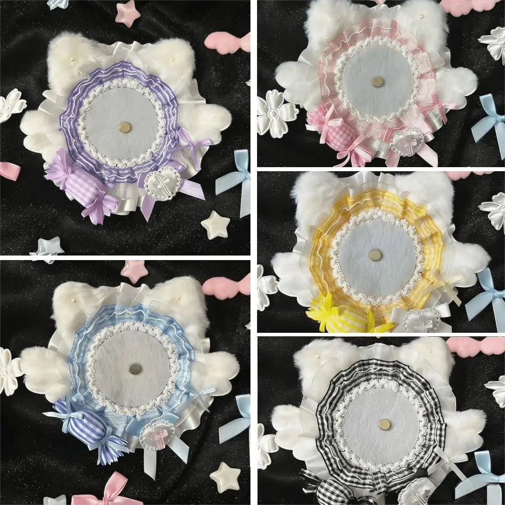 Lace Badge Holder – Cat Ear Flower Wings Itabag Decor Badge Display Base HIP