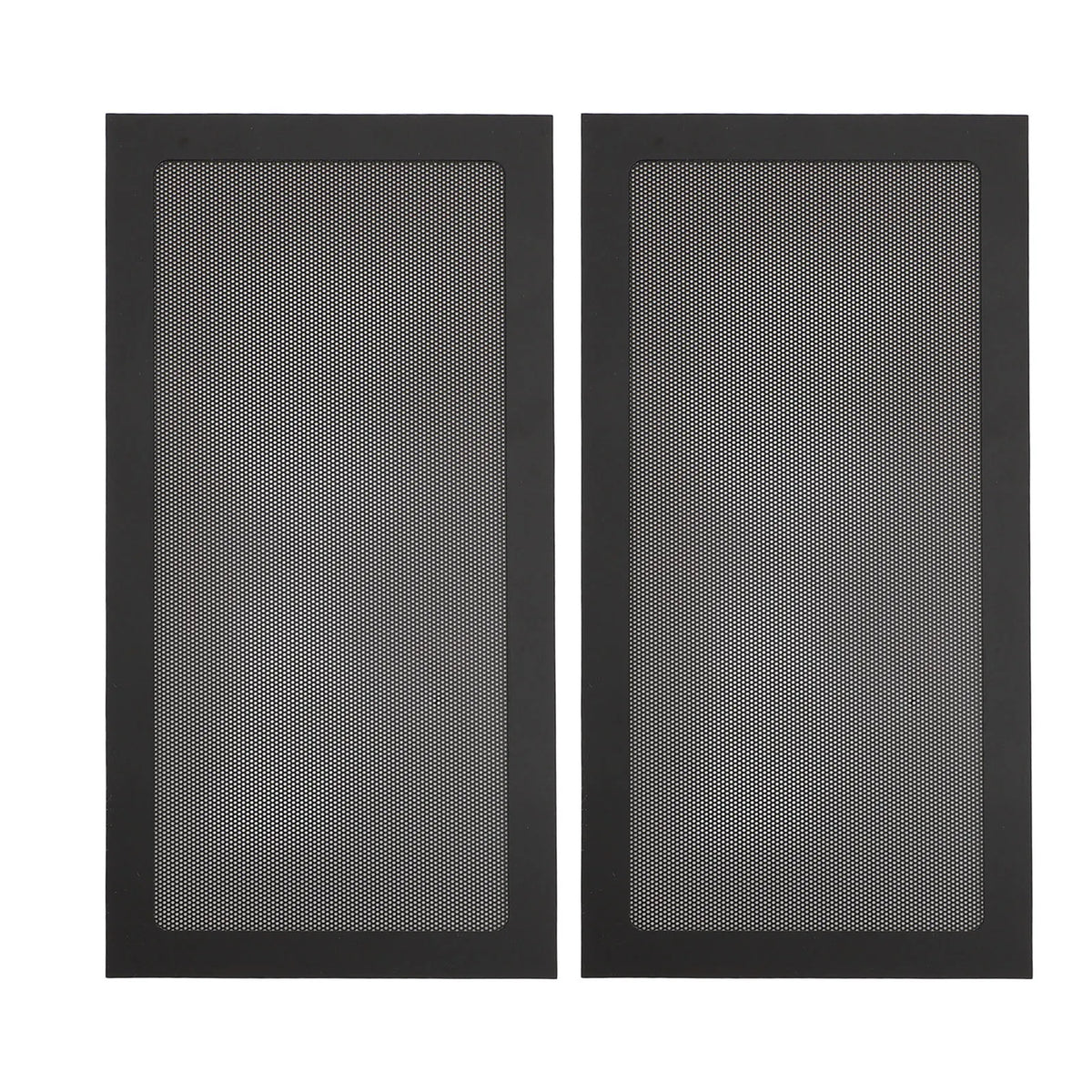 2pcs PC Case Dust Mesh Filter PVC Magnetic Computer Case Fan Dust Filter for Power Supply Fan Vent Computer Case Fan Dust Filter HIP black