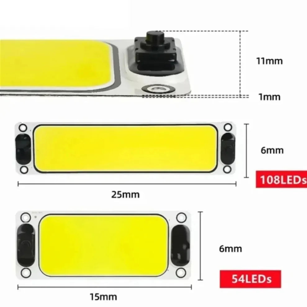 COB LED Interior Ceiling Light 12–90V Switch – RV Truck Boat Interior LED Ceiling Light HIP