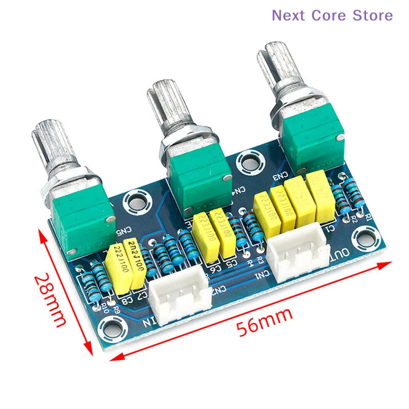 XH-M802 Passive Tone Board – Treble, Bass & Volume PCB Tone Control PCB HIP