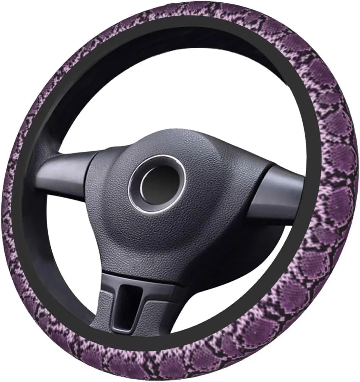Purple Snakeskin Steering Wheel Cover – Universal 15" Fit Steering Wheel Cover HIP