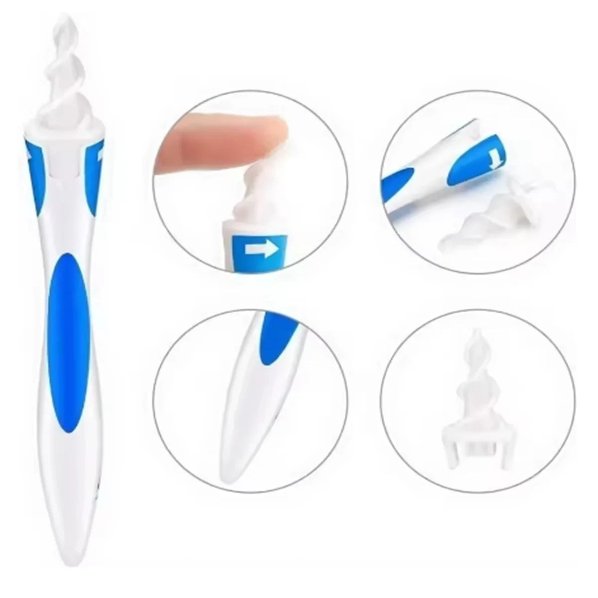 Spiral Ear Wax Removal Tool – 16 Soft Silicone Heads | RUZOFO Ear Wax Removal Tool HIP