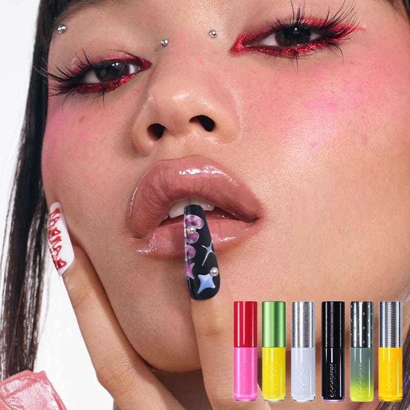 Kaleidos Moon Arcade Glossy Lipstick – Replaceable Refill Core Glossy Lipstick HIP