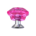 Acrylic Crystal Diamond Furniture Knobs Transparent Diamond Handle for Cabinet Doors Drawers Plastic Decorative Knobs Pull HIP D