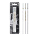 3-Piece White Charcoal Sketch Pencils – Art Drawing Set Art Charcoal Pencil Set HIP WHITE
