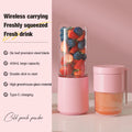 Portable USB Electric Juicer Dual Glass Cup Blender | HIP Portable Glass Blender HIP Pink