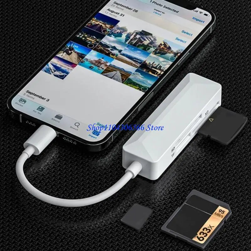 USB-C 3-in-1 High Speed Memory Card Reader – Laptop & Phone Memory Card Reader HIP
