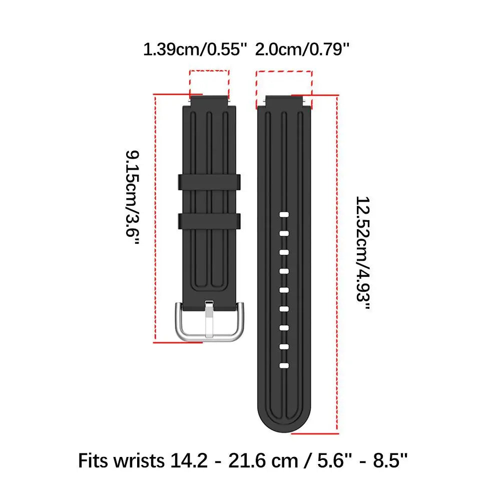 Soft Silicone Strap for Garmin CIRQA Smart Band Sports Fitness Tracker Sport Adjustable Loop Strap Wristband for Men & Women HIP