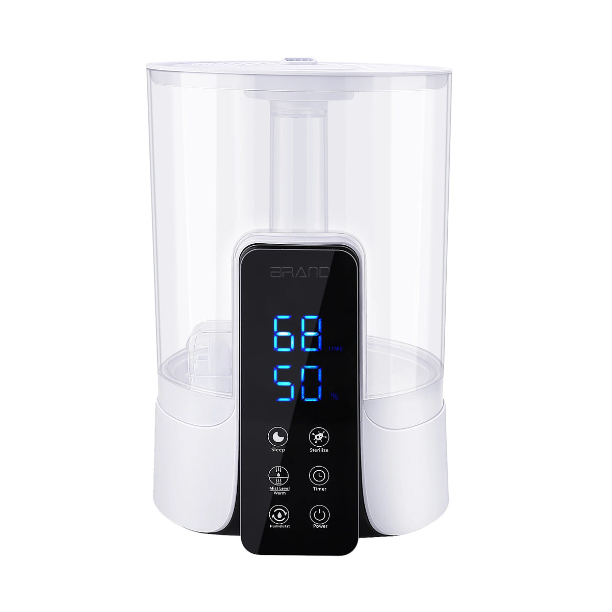 Bedroom Humidifier Large Humidifier Warm Cool Mist Humidifier 6L Large Capacity Quiet Bedroom Air Humidifier for Home Room White HIP 6L