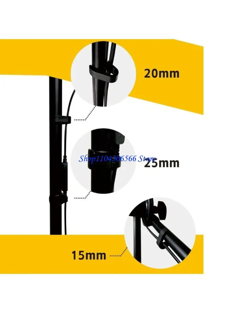 10-Piece Microphone Stand Cable Clips – Cord Grip Set Mic Stand Accessories HIP