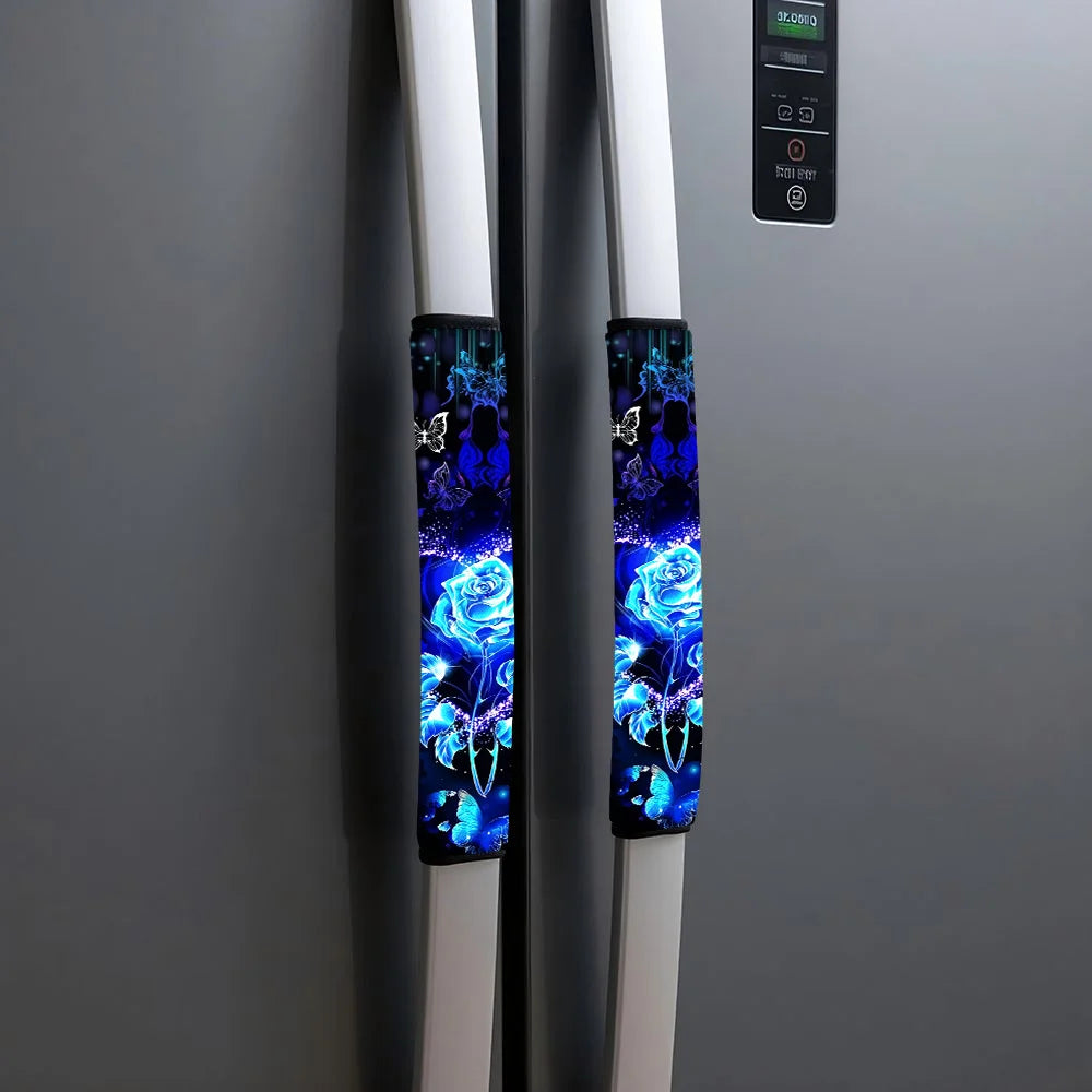 Blue Rose Butterfly Car Seat Belt Pads – Soft Shoulder Cover Seat Belt Cover HIP