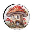 Mushroom Spare Tire Cover – Weatherproof Wheel Protector 12"–18" Spare Tire Cover HIP Red 16in