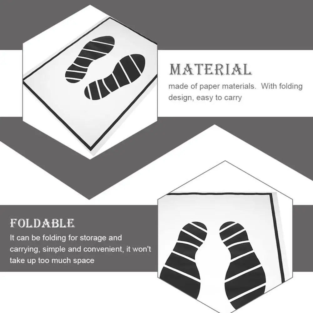 25/50/100 pcs Disposable Car Foot Mats Portable Paper Vehicle Foot Pads For Protection Disposable Car Mat Paper Anti-dirty Mat HIP
