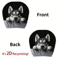 2-Pack Husky Dog Print Car Headrest Covers – SUV & Truck Car Headrest Cover HIP 1