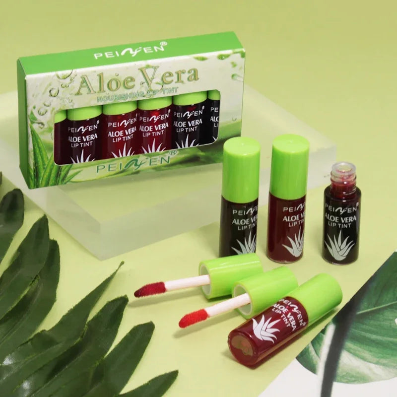 HANGENEE Mirror Lip Gloss Set – Aloe Tint & Plumper 6pc Lip Gloss Set HIP