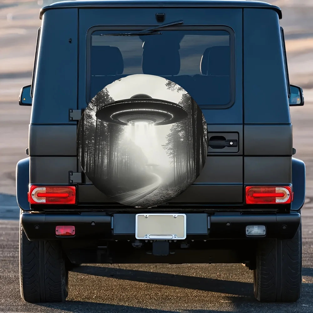 Alien UFO Spare Tire Cover – Space Design Polyester Spare Tire Cover HIP