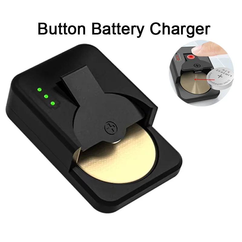 Universal LIR Button Battery Charger – Type-C & LED Indicator Battery Charger HIP