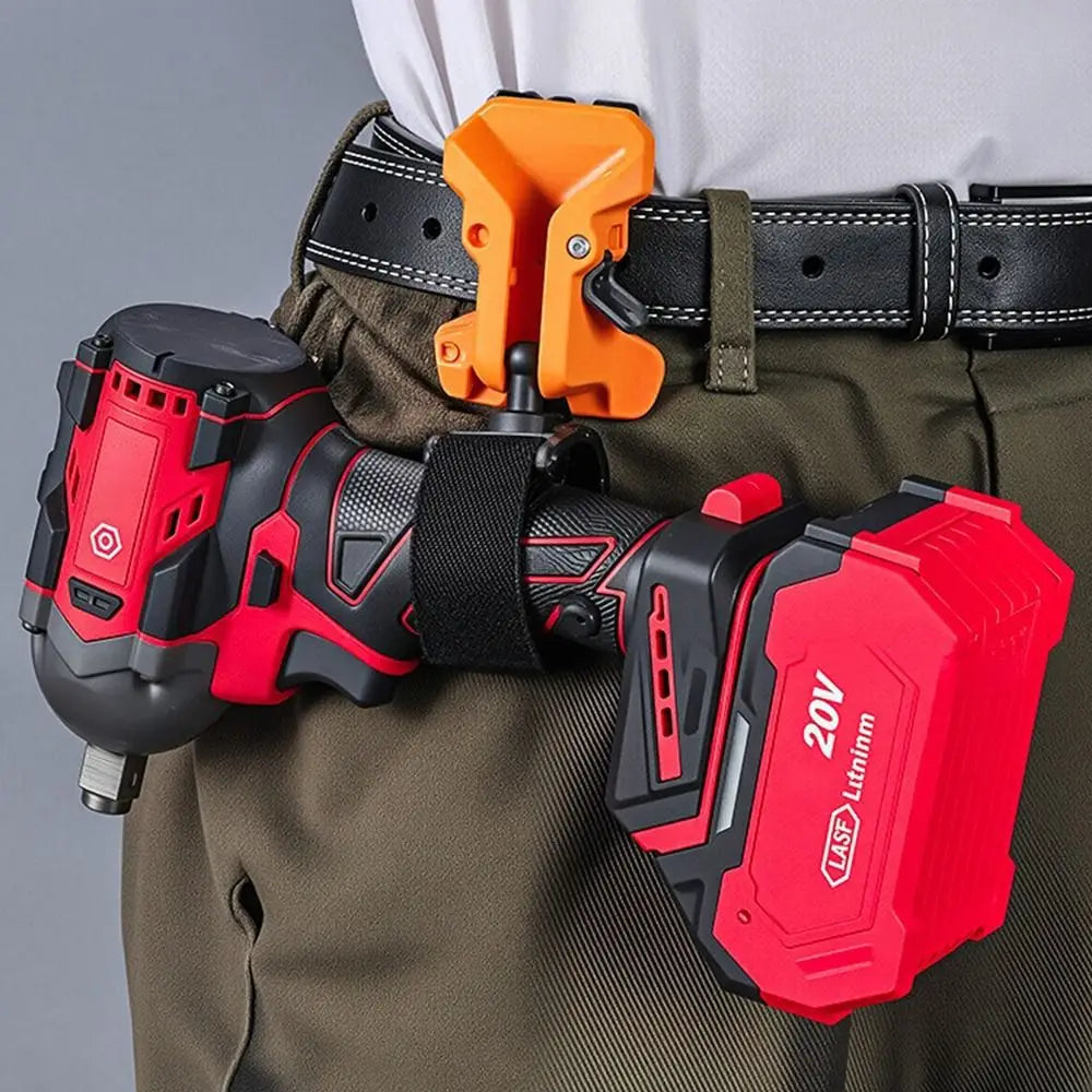 Self-Locking Drill Holder Belt Clip – Quick Release Tool Hook Tool Belt Clip HIP