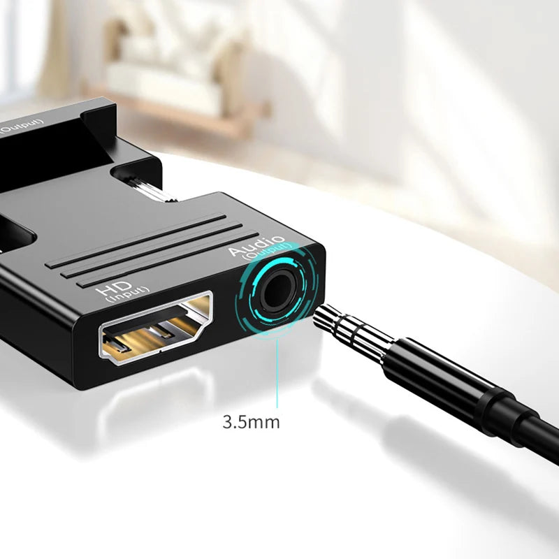 HDMI Female to VGA Male Adapter Cable with Audio Video Adapter Cable HIP