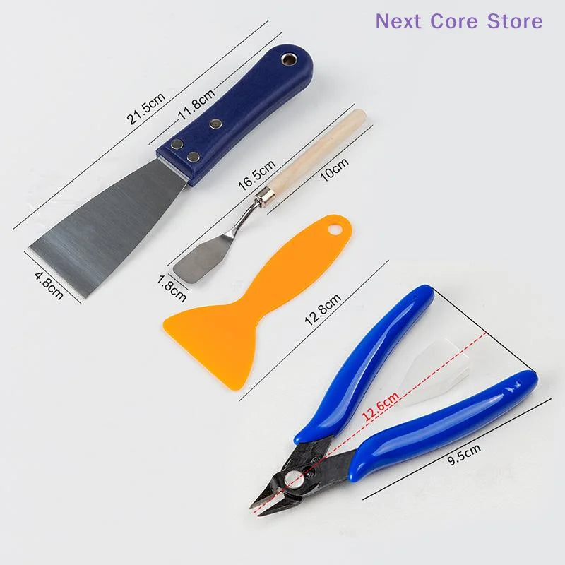 3D Printer Tools Kit – Nozzle Cleaning & Removal Scrapers 3D Printer Tool Kit HIP