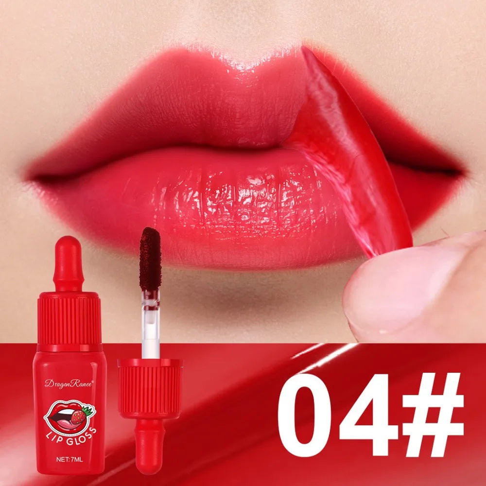 Peel-off Lip Gloss Waterproof Long Lasting Non-Stick Cup Lipstick Matte Sexy Red Tear-off Liquid Tattoo Lip Stain Cosmetics HIP 04