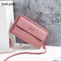 Small Crossbody Bag – Card Holder, Phone Pocket & Tassel Crossbody Shoulder Bag HIP dark pink