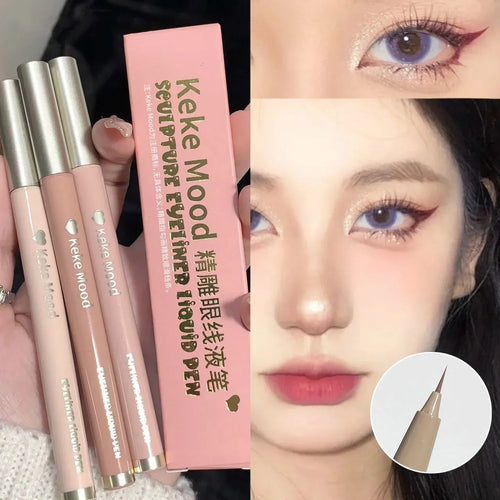 0.01mm Ultra-thin Waterproof Liquid Glitter Eyeliner Korean Makeup for Women Quick Dry Lying Silkworm Lower Eyelash Pen Cosmetic HIP
