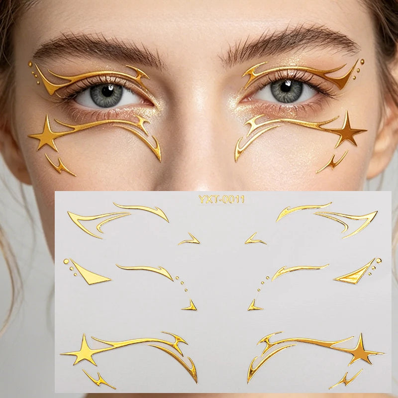 Holographic Laser Eye Makeup Stickers – Face Art Decals