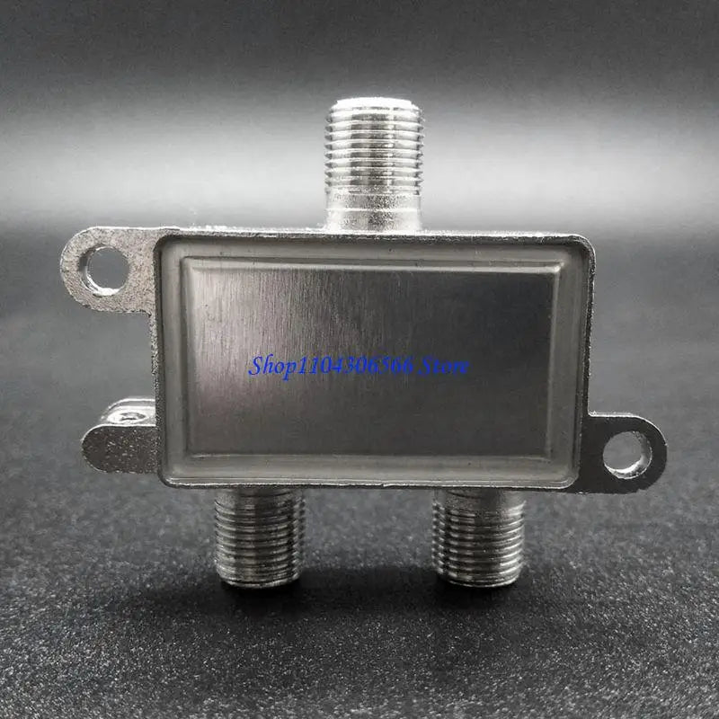 2-Way Coaxial Splitter Adapter – TV, Satellite & Cable Coaxial Signal Splitter HIP