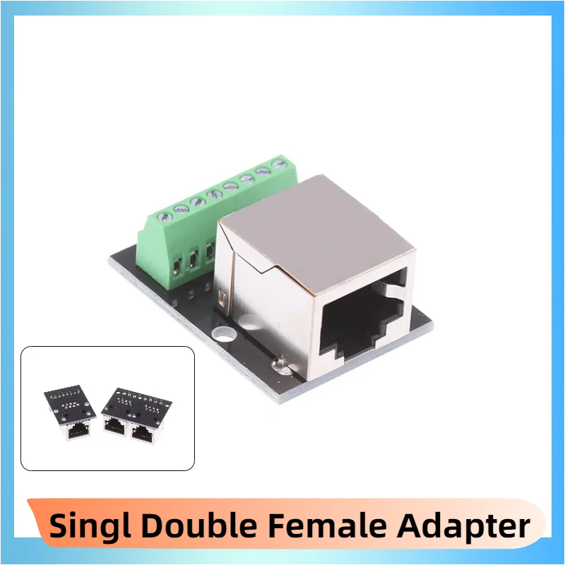 RJ45 Female Adapter Board – Single & Double 3.5mm Terminal Network Adapter Board HIP