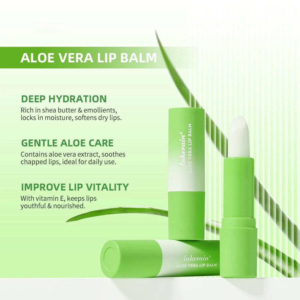 Lip Aloe Balm Nourishing, Refreshing, Hydrating and Moisturizing Preventing Cracking and Repairing Lips Gentle Non Irritating HIP