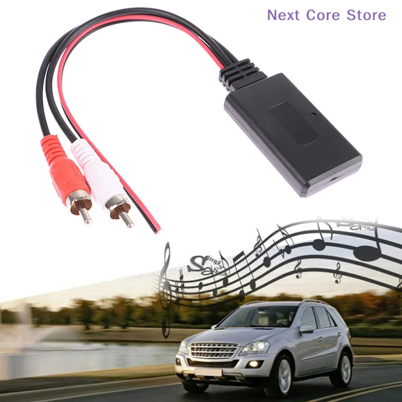 Car Bluetooth Receiver – 2RCA AUX Audio Adapter 12V | eelhoe Bluetooth Car Adapter HIP