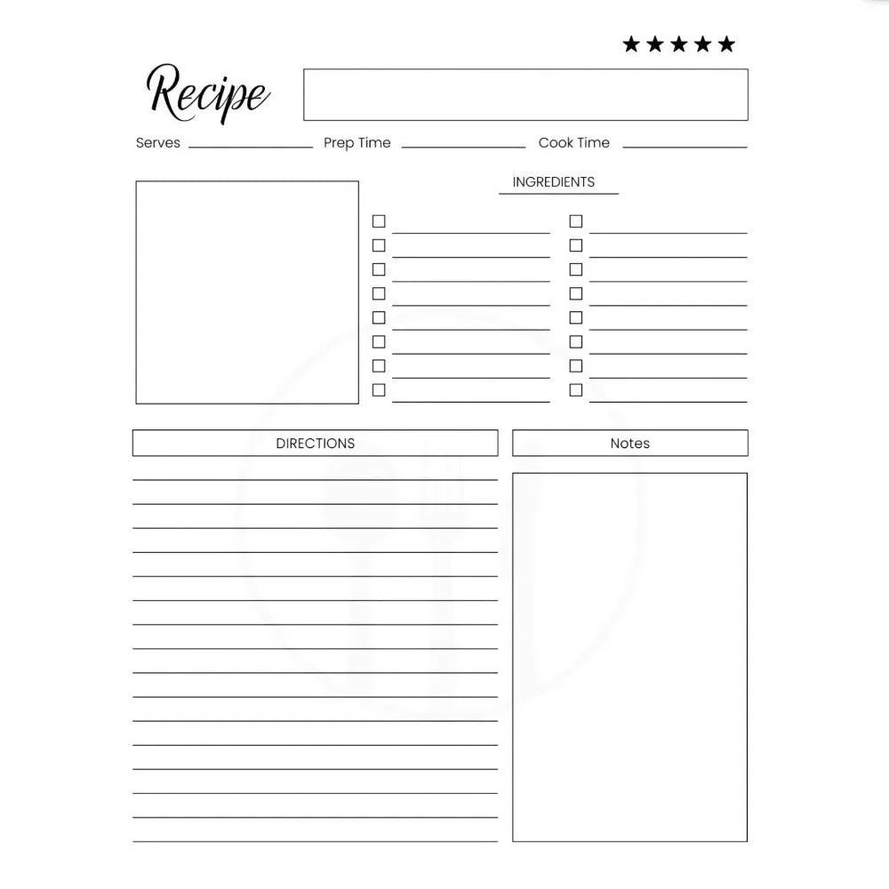 Cartoon Recipe Notebook Spiral Hardcover Meal Planner Recipe Notebook HIP