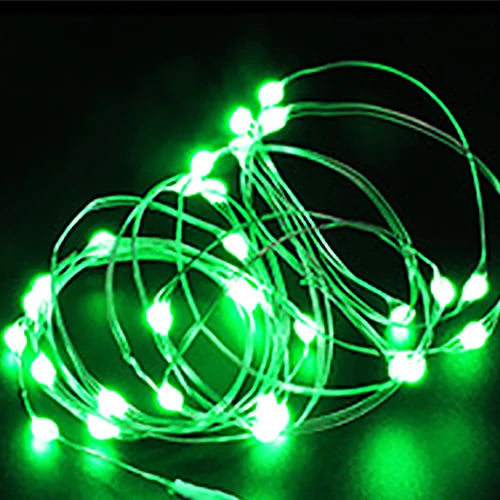 LED Copper Wire Fairy String Lights 1M–5M | Holiday & Wedding LED Fairy String Lights HIP green 5M