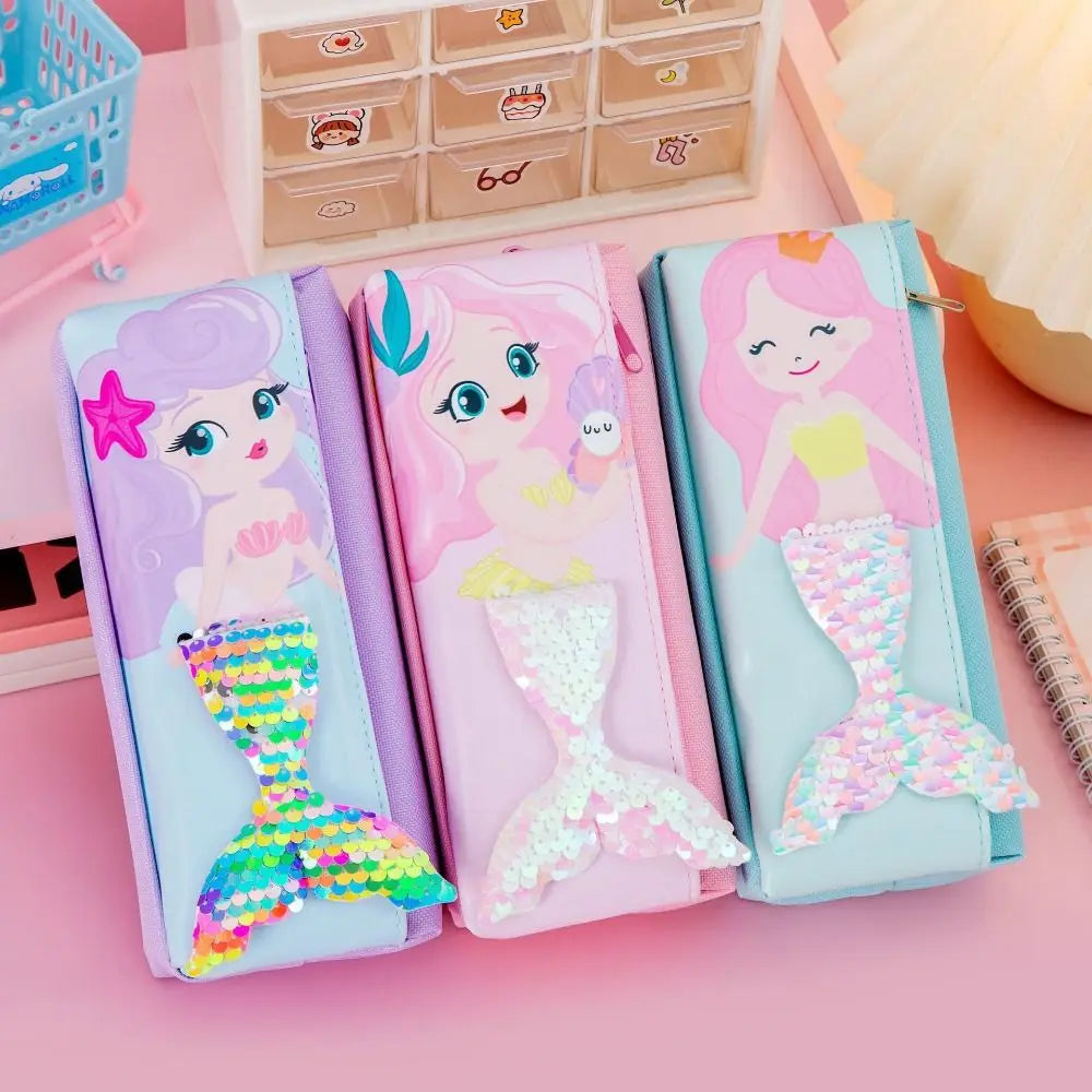 Mermaid 3D Fish Tail Pencil Case – Large Capacity Pen Bag Pencil Case HIP