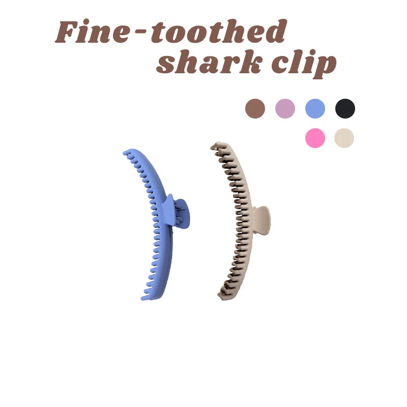 Long Claw Clip for Thick Hair – Strong Hold Resin | Women Hair Claw Clip HIP Blue-Khaki
