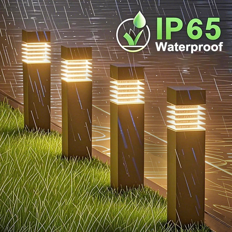 Square LED Solar Garden Lantern – Waterproof Path Light Solar Garden Lantern HIP
