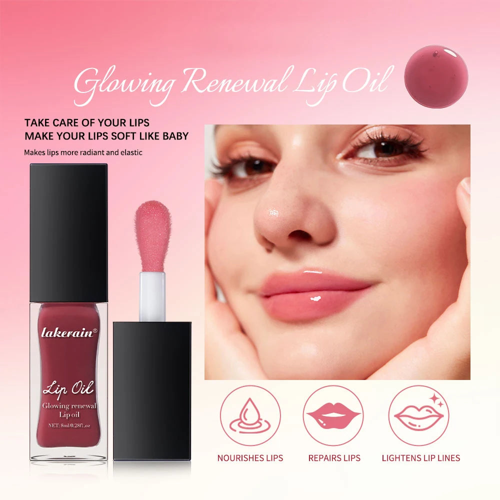 Lipgloss Mirror Lip Glaze Jelly Pout Lip Tint Long Lasting Moisturizing Shine Lipgloss Lip Makeup HIP